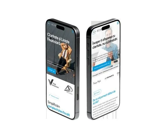 Phones showing the ACHR website and communication pieces